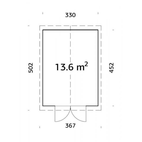 Förråd Martin 13,6 m² Förråd Martin 13,6 m²