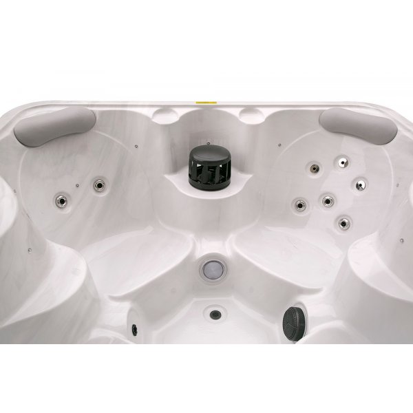 Spabad utomhus 4 personer - 180x180 cm, LED, ozonator, 16 jets