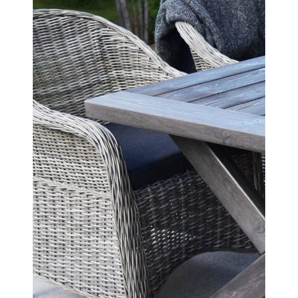 Matbord gr� 220 x100 cm - Brisbane