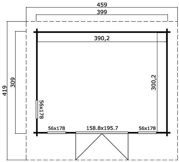 Friggebod Kjell C - 12,5 m² Friggebod Kjell C - 12,5 m²