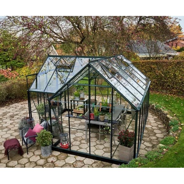 Växthus Garden Room - 12,9 m² - Grön Växthus Garden Room - 12,9 m² - Grön