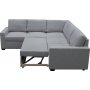 H�rnsoffa Belissa med b�ddfunktion och f�rvaring - 235x235 cm - m�rkgr�