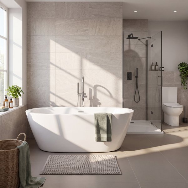 Badewanne 170x80x60 cm Weiß - Iris Badewanne 170x80x60 cm Weiß - Iris