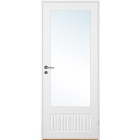 Innerdörr Bornholm - Kompakt dörrblad, spårfräst dekor & glas A14