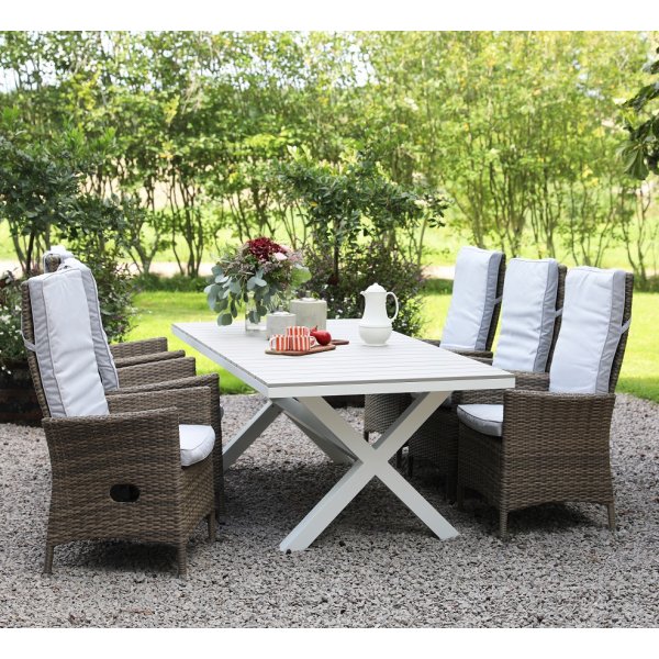 Matgrupp Milano - Bord & 6 stolar Matgrupp Milano - Bord & 6 stolar