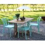 Spisegruppe Salt teak: Bankebord i teak inklusiv 4 Bally stole