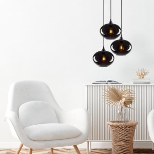 Smoke taklampa 51 - Svart