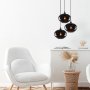 Smoke taklampa 51 - Svart