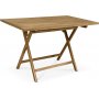 Salt vikbart bord i teak - 140x80 cm