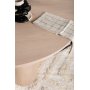 Matbord runt 110 cm Whitewash - Olivia