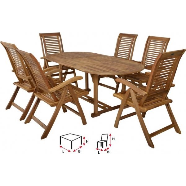 Spisegruppe Camberet - 6 stole