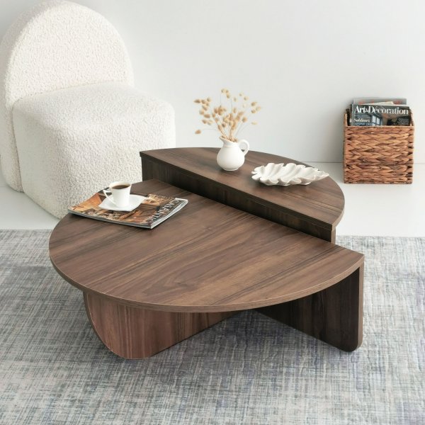 Soffbord i Valn�t 90 x 90 cm - Podium
