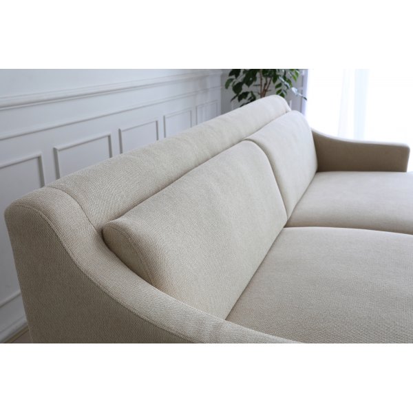 Soffa 3-sits beige modern - Hanna