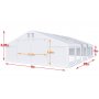 Partytlt i PVC - 8 x 28 m