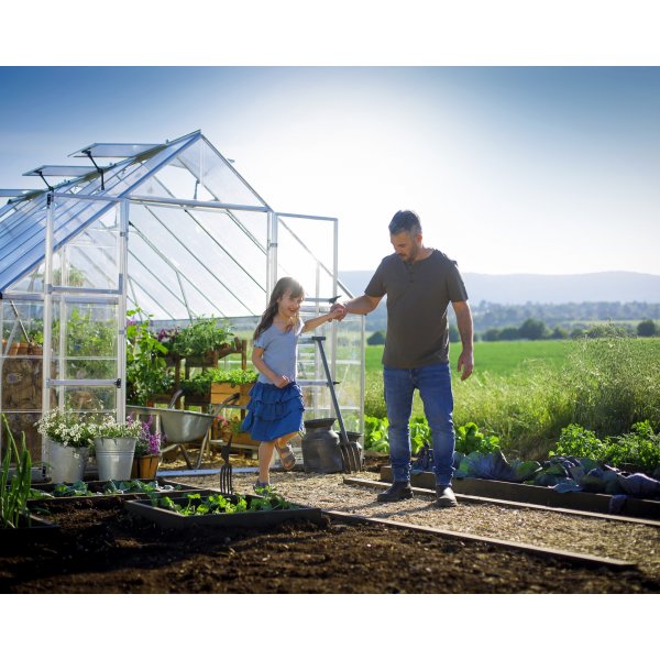 Canopia Balance Polycarbonat Drivhus 14,3 m² - Sølv Canopia Balance Polycarbonat Drivhus 14,3 m² - Sølv