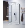 Duschhrn Space Line halvrunt (mot enkelvgg) - 6 & 8mm glas
