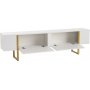 Serenity TV-b�nk 180 cm - Vit/guld
