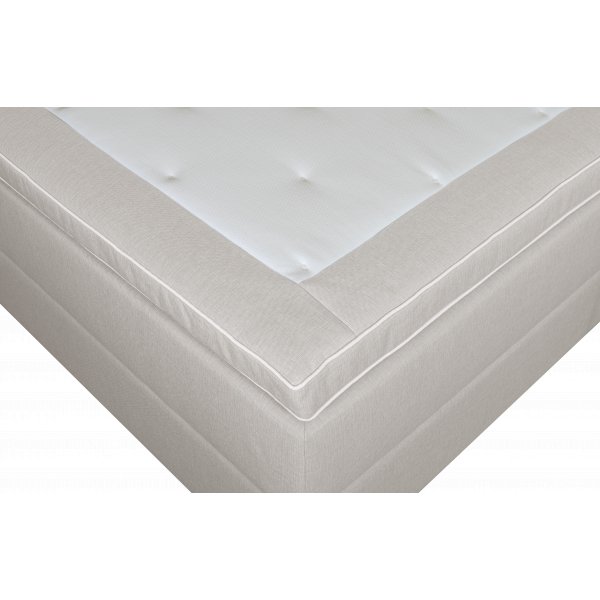 S�ng med f�rvaring beige 160x200 cm