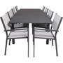 Holma Matgrupp (160x100) - Svart - 8 Stolar