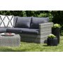 Ingelstorp hrnsoffa med fotpall - Gr konstrotting