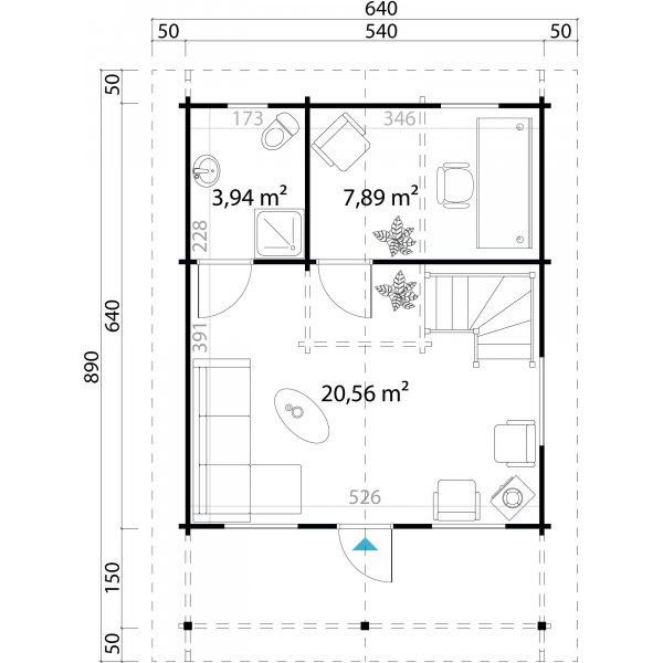 Sommerhus Ingela C - 36,9 m�