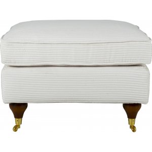 Fotpall Howard - Beige manchester