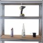 Hyllsystem i galvaniserat st�l � 3 hyllor med kopplingsbeslag