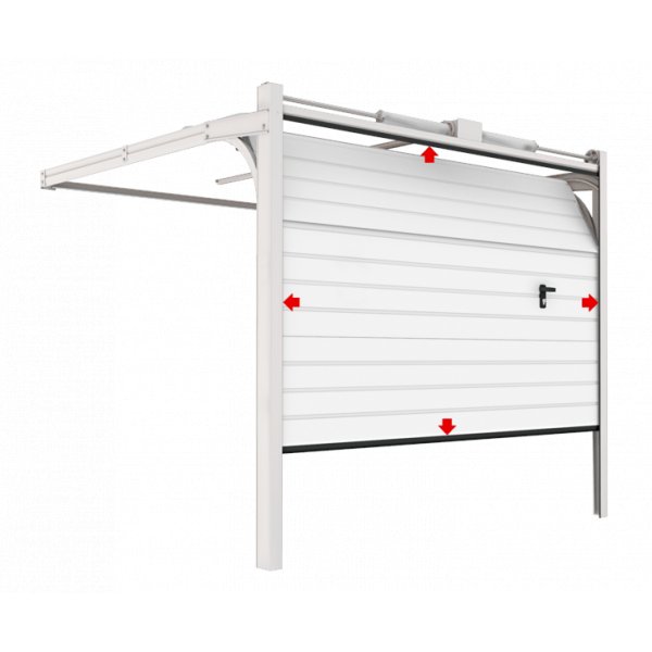 Takskjutport Hampton – Manuell (värmeisolerad) Takskjutport Hampton – Manuell (värmeisolerad)