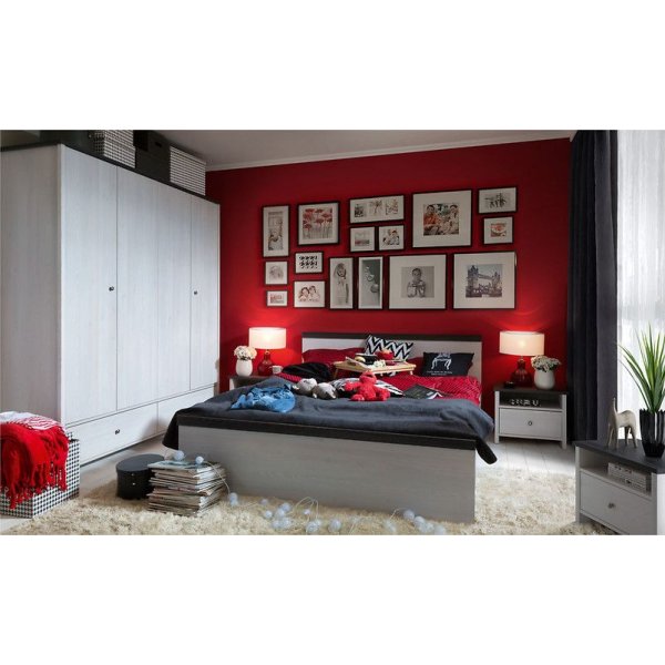 Salvador s�ngbord - Vit/svart
