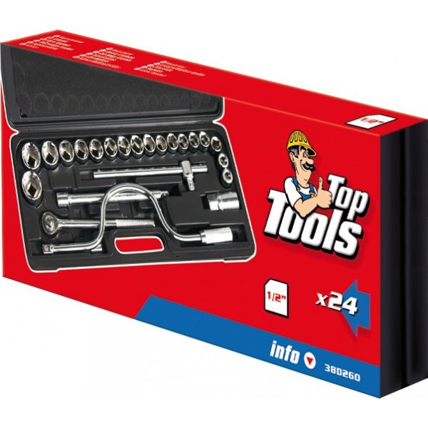 Hylsnyckelsats 1/2\\\", 40 delar