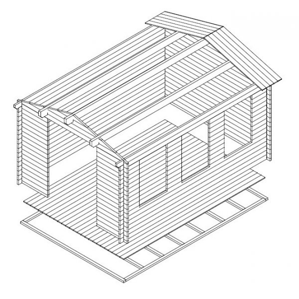 Friggebod Gösta B - 14 m² Friggebod Gösta B - 14 m²