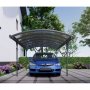 Carport byggsats 15 m� aluminium 505x303 cm kanalplasttak