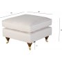 Fotpall Howard i beige tyg - Watford Deluxe