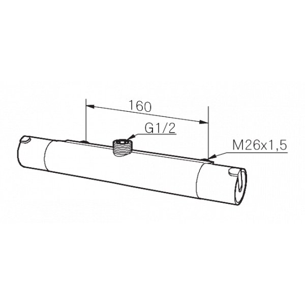 Mora Rexx T5 - Med udtag opad - ECO, krom