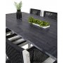 Ramsj Matgrupp (200x100) - Whitewash/Svart - 6 Stolar