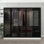 Cavolo garderob 225x52x210 cm - Vit/svart