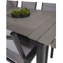 Prssebo Spisegruppe (224x100) - Sort/Gr - 6 Stole