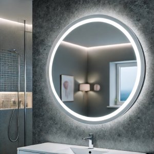 Rund spegel Venus med LED-belysning - 60 cm