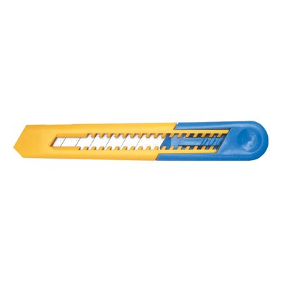 Brytbladskniv, 18 mm (gul-bl)
