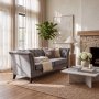 Soffa 2-sits chesterfield gr� - Milton