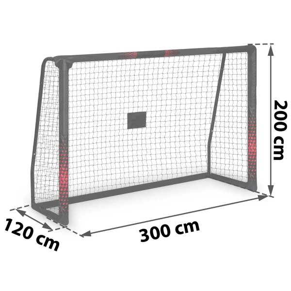 Fotbollsmål - Flyttbar 300 x 200 x 120 cm Fotbollsmål - Flyttbar 300 x 200 x 120 cm