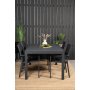 Holma Matgrupp (160x100) - Svart - 4 Stolar