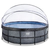 Pool ø450 cm Premium + Kupoltak & värmepump Pool ø450 cm Premium + Kupoltak & värmepump
