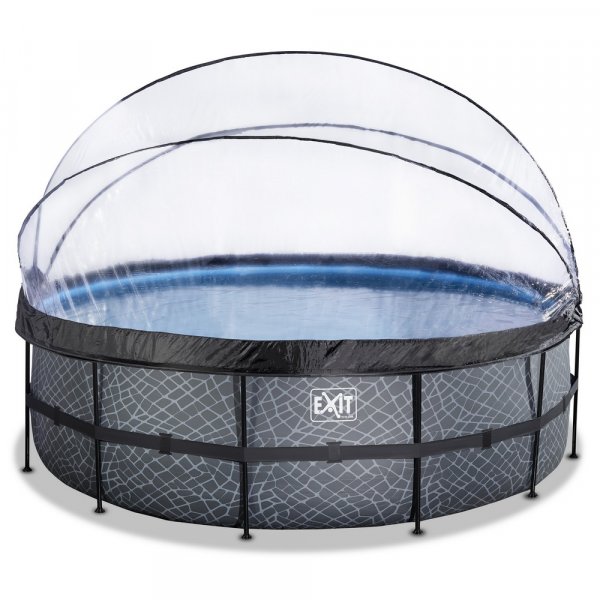 Pool 450 cm Premium + Kupoltak & vrmepump