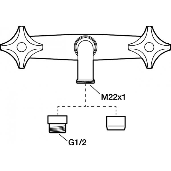 FM Mattsson Tvågreppsblandare Krom - 3159-0610 FM Mattsson Tvågreppsblandare Krom - 3159-0610