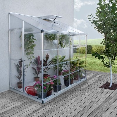 Väggväxthus Lean To - 3m² + Växthusrengöring