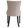 Tuva stol beige med bruna ben