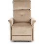 Semir elektrisk reclinerf�t�lj med USB - beige sammet