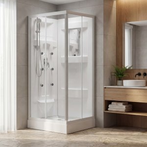 Duschkabin Vit 210x100x80 cm - Kay