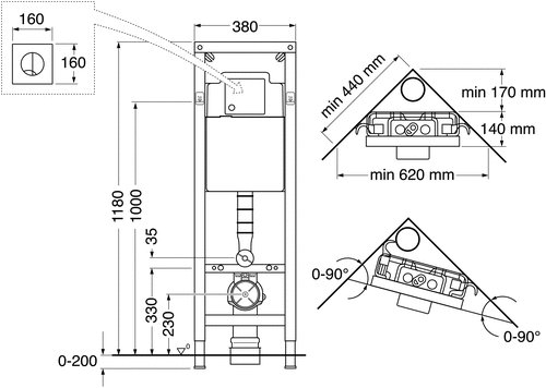 Gustavsberg Triomont XS WC-fikstur Gustavsberg Triomont XS WC-fikstur